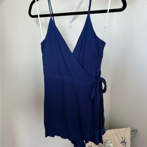 Lulu's Deep Blue Wrap Dress